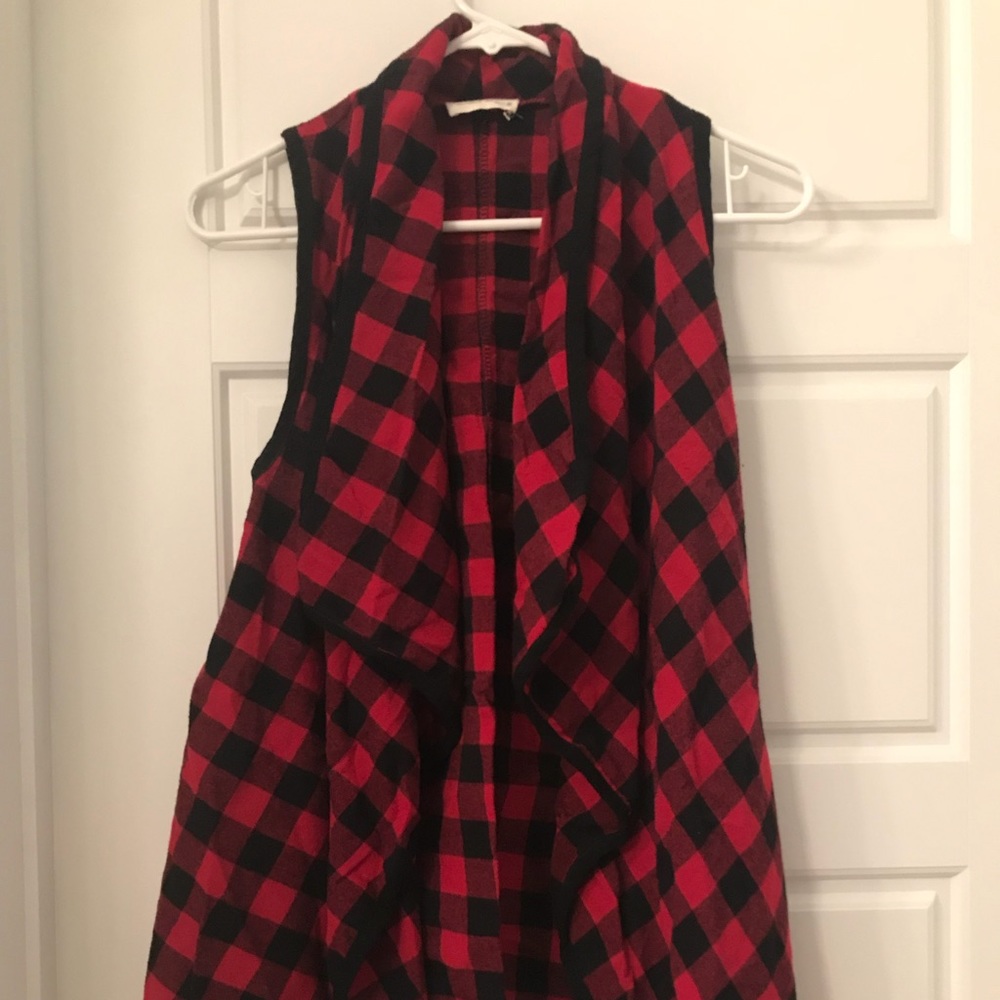 Buffalo check vest